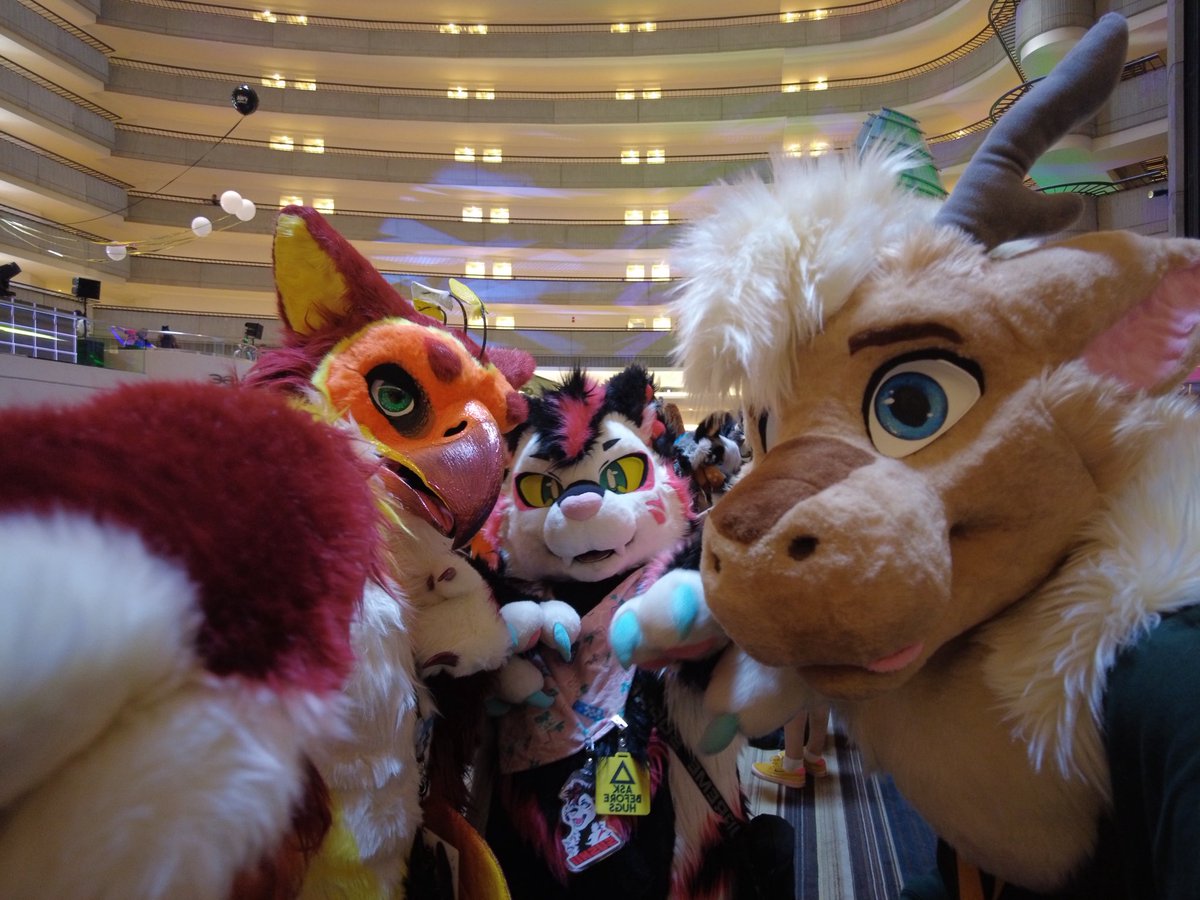 some fuzzy snaps from fwa! 
fursuitfriday? Kinda