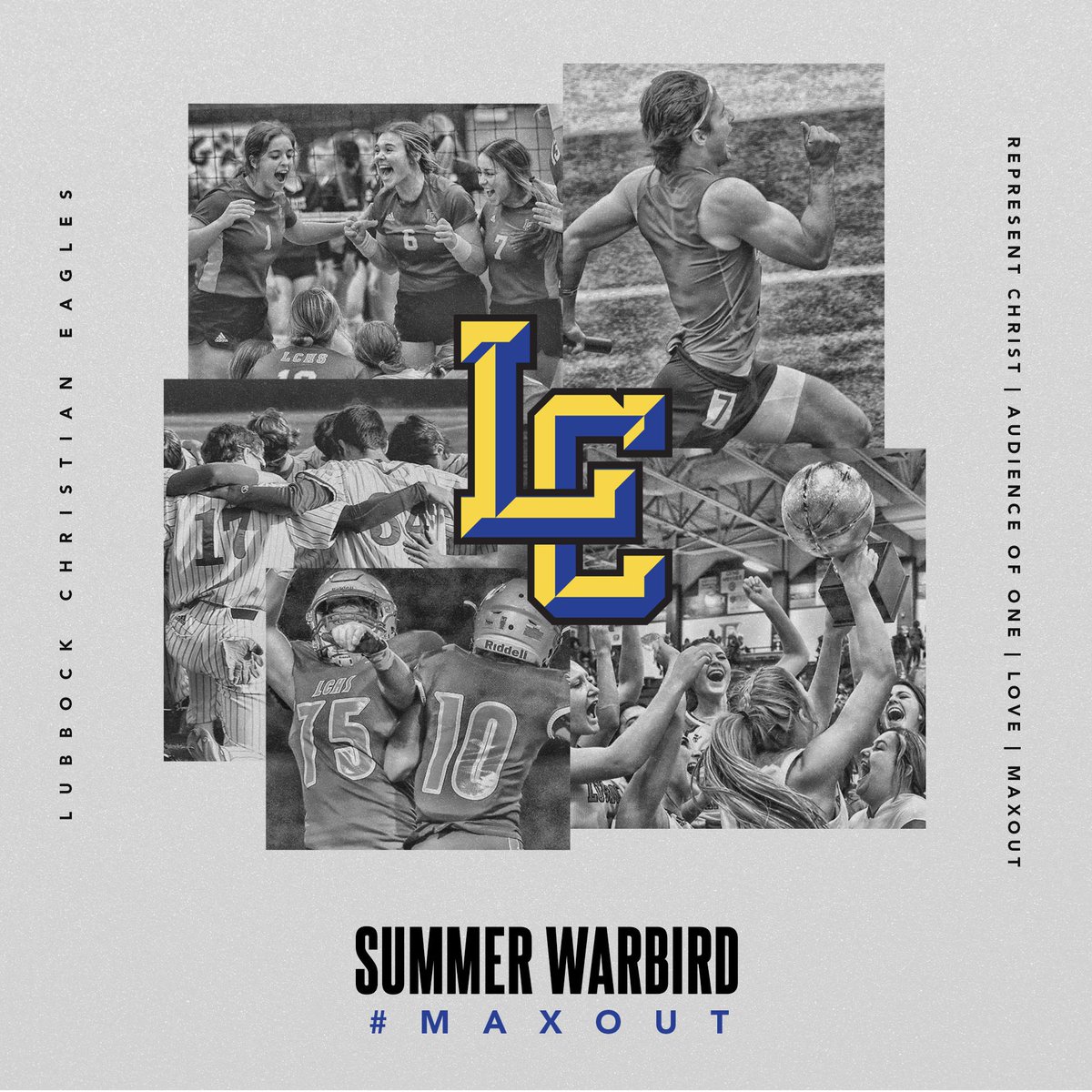 LC Athletic Department (@lchseagles) on Twitter photo Summer Warbird begins June 2nd! Register today!
lubbockchristian.org/athletics/summโฆ
#summerwarbird #lchseagles๐ฆ
#MAXOUT
<a href="/LCEagleSB/">LC Eagle Softball</a> <a href="/LCEagleFootball/">LC Football</a> <a href="/eaglesportsnet/">LC_EagleSportsNet</a> <a href="/LCEagleVB/">LC Volleyball</a> <a href="/LCEagleBball/">Lubbock Christian Boyโs Basketball</a> <a href="/lbkchrgrlbball/">Lubbock Christian Lady Eagle Basketball</a> <a href="/pchristy11/">Pete Christy</a> <a href="/KCBD11/">KCBD NewsChannel11</a> <a href="/RandyRosetta/">Randy Rosetta</a> <a href="/HubCityPrepsLBK/">HubCityPreps.com</a> <a href="/806hsscmedia/">Jasone Pearson</a> <a href="/LubbockAJ__HS/">Lubbock Avalanche-Journal HS Sports</a> Summer Warbird begins June 2nd! Register today!
lubbockchristian.org/athletics/summโฆ
#summerwarbird #lchseagles๐ฆ
#MAXOUT
<a href="/LCEagleSB/">LC Eagle Softball</a> <a href="/LCEagleFootball/">LC Football</a> <a href="/eaglesportsnet/">LC_EagleSportsNet</a> <a href="/LCEagleVB/">LC Volleyball</a> <a href="/LCEagleBball/">Lubbock Christian Boyโs Basketball</a> <a href="/lbkchrgrlbball/">Lubbock Christian Lady Eagle Basketball</a> <a href="/pchristy11/">Pete Christy</a> <a href="/KCBD11/">KCBD NewsChannel11</a> <a href="/RandyRosetta/">Randy Rosetta</a> <a href="/HubCityPrepsLBK/">HubCityPreps.com</a> <a href="/806hsscmedia/">Jasone Pearson</a> <a href="/LubbockAJ__HS/">Lubbock Avalanche-Journal HS Sports</a>