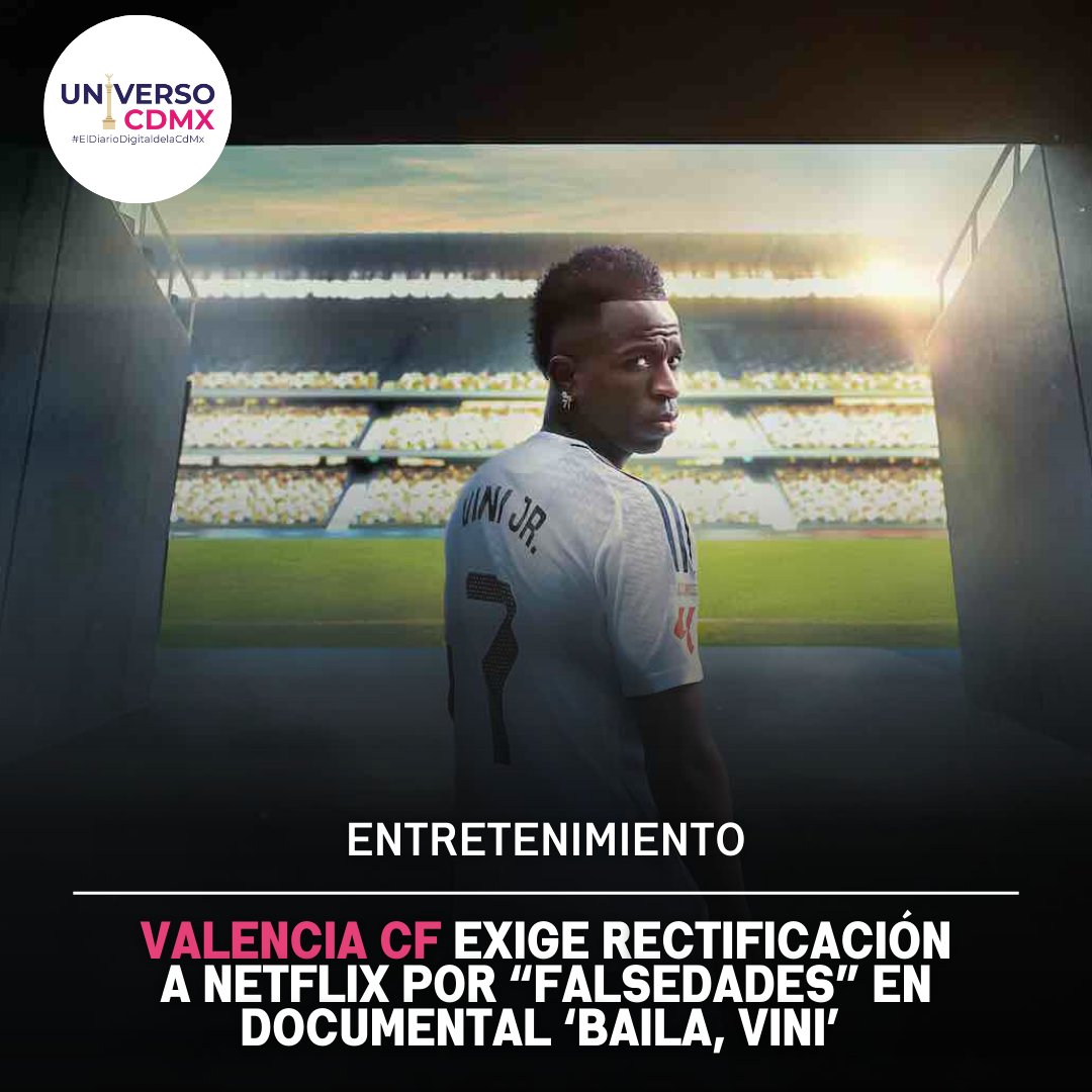 Valencia CF exige ⚽️ respeto para su afición y pide a Netflix 📺 corregir errores en el documental sobre Vinícius Jr. 🌟
Conoce todos los detalles: bit.ly/44PykGj 📰
