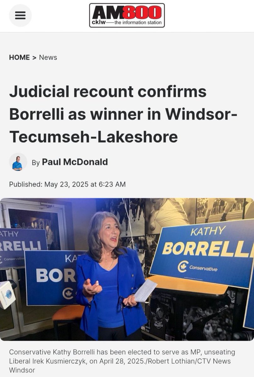 I’m sure Poilievre will be calling for a by election here too, right? RIGHT?