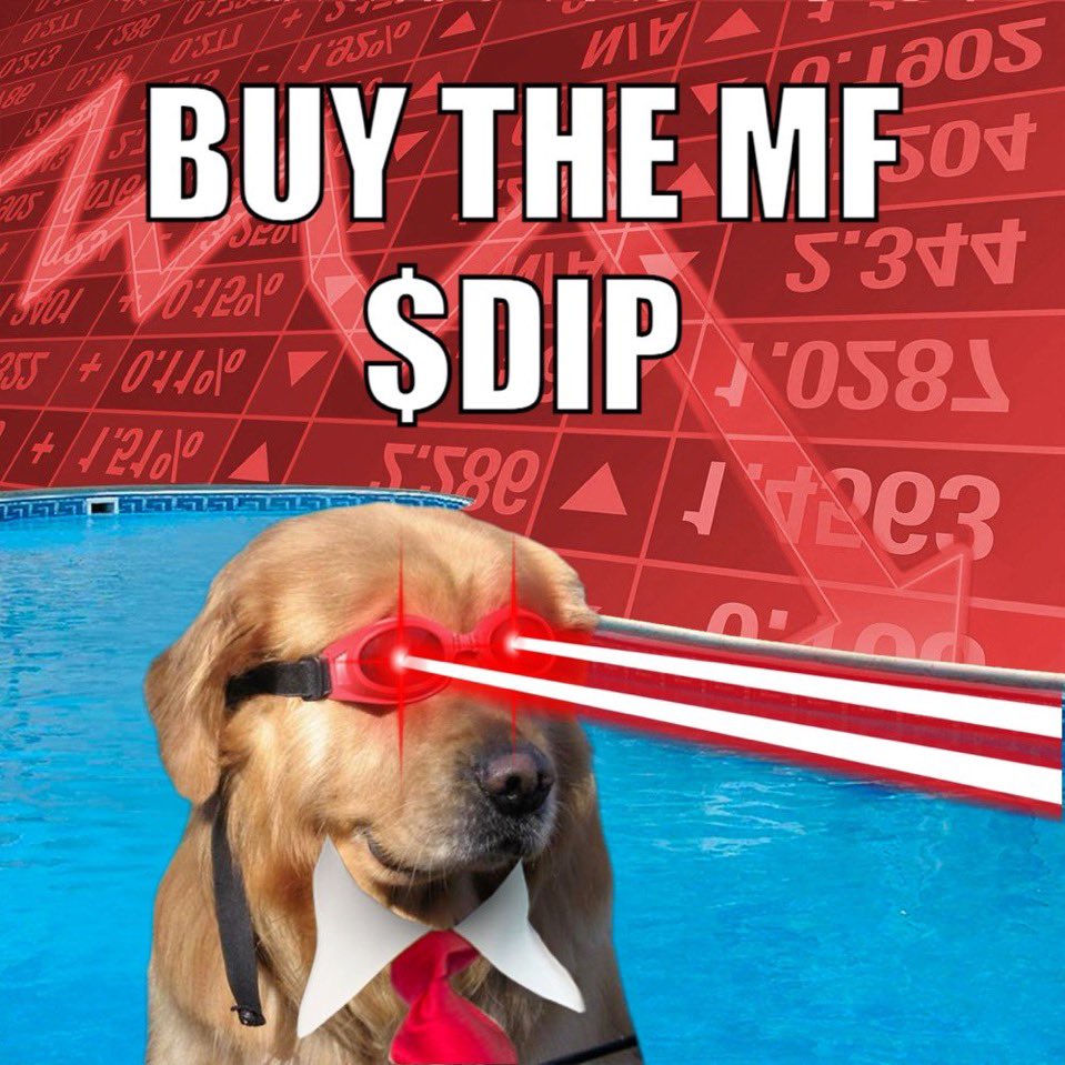 You see red, I see opportunities. 

Just buy the mf $DIP.