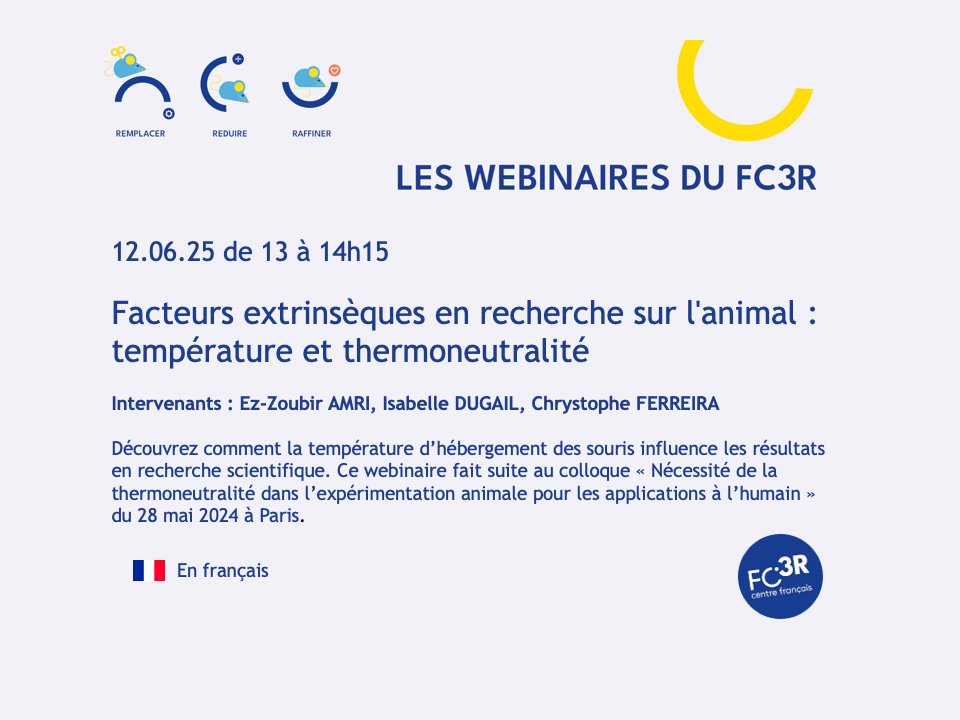 📆 Prochain webinaire du FC3R le 12 juin de 13 à 14h15 : inscrivez-vous dès maintenant !
fc3r.com/webinaires/fac…
#3R