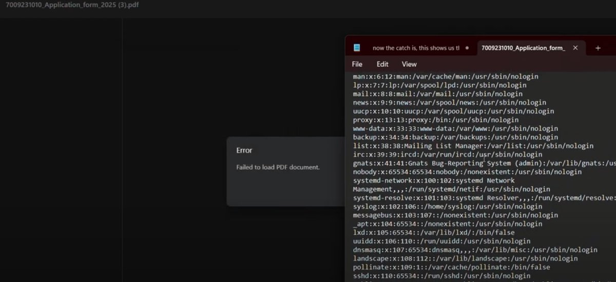 ProwlSec's tweet image. How hunters get four figure bounty $$$$ for exploiting this simple PDF bug
What your are missing?? Bug hunters best and proven methodology!!
Watch it right now: youtube.com/watch?v=9XFJf_…
#Bugbounty #pentesting #pentester #viral #viralvideo #skills #methdology #HardWorkPaysOff