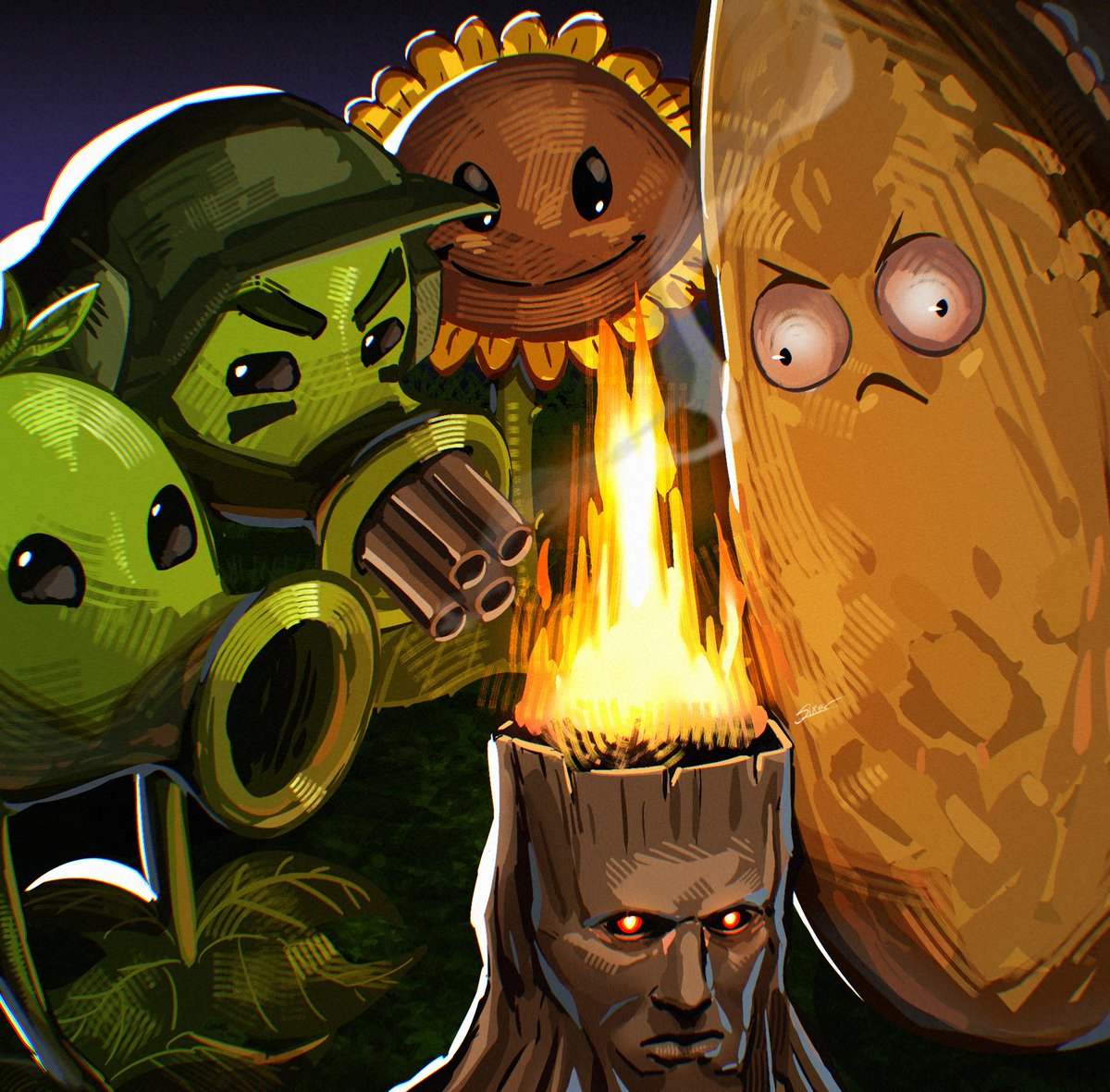 Plants at night🔥

#pvz #pvzfanart