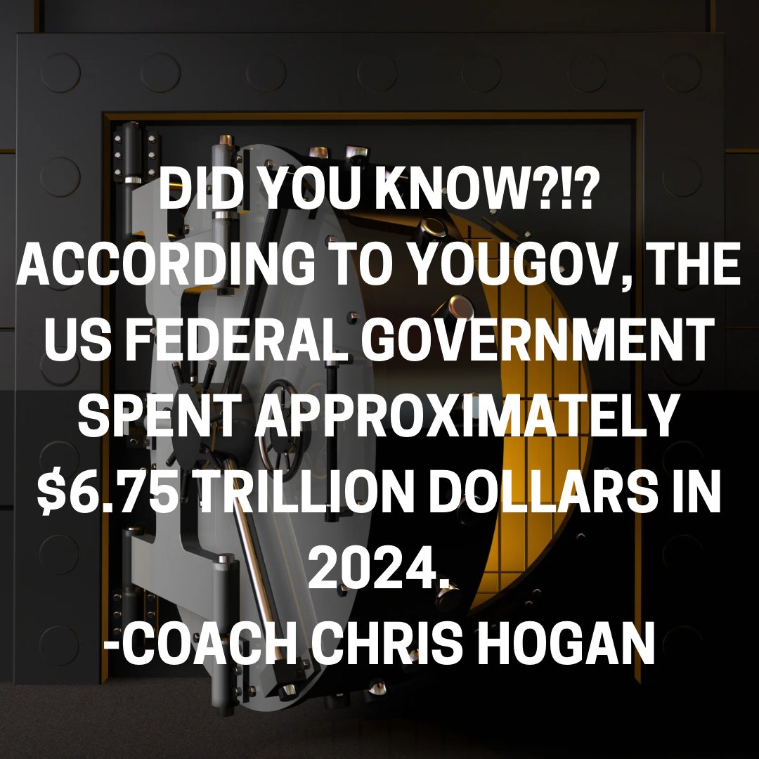 Did You Know?!?

According to YouGov, the US Federal Government spent approximately $6.75 Trillion dollars in 2024.