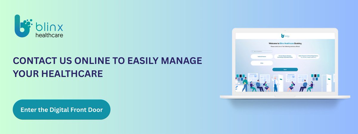 A reminder in case you didn’t see it…we've updated our online consultation system to Blinx Paco. The new online service ensures we collect the right information to enable us to make the right decisions to help you. You can access the new online forms at: solihullhealthcarepartnership.nhs.uk