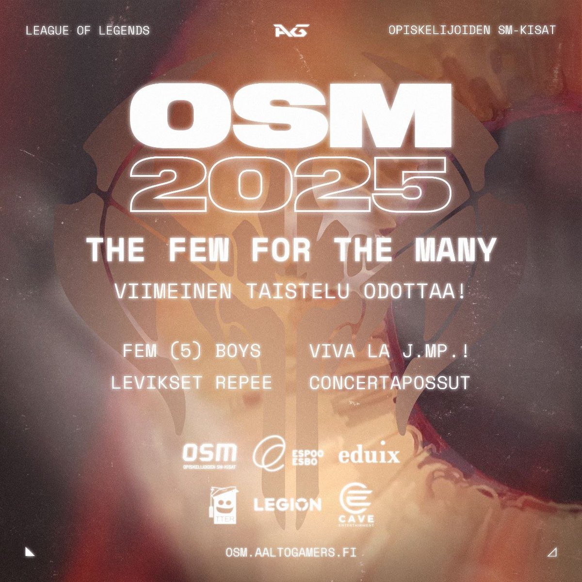 Taas se on täällä!

OSM25 huomenna defalla!

Tierlist mby inc