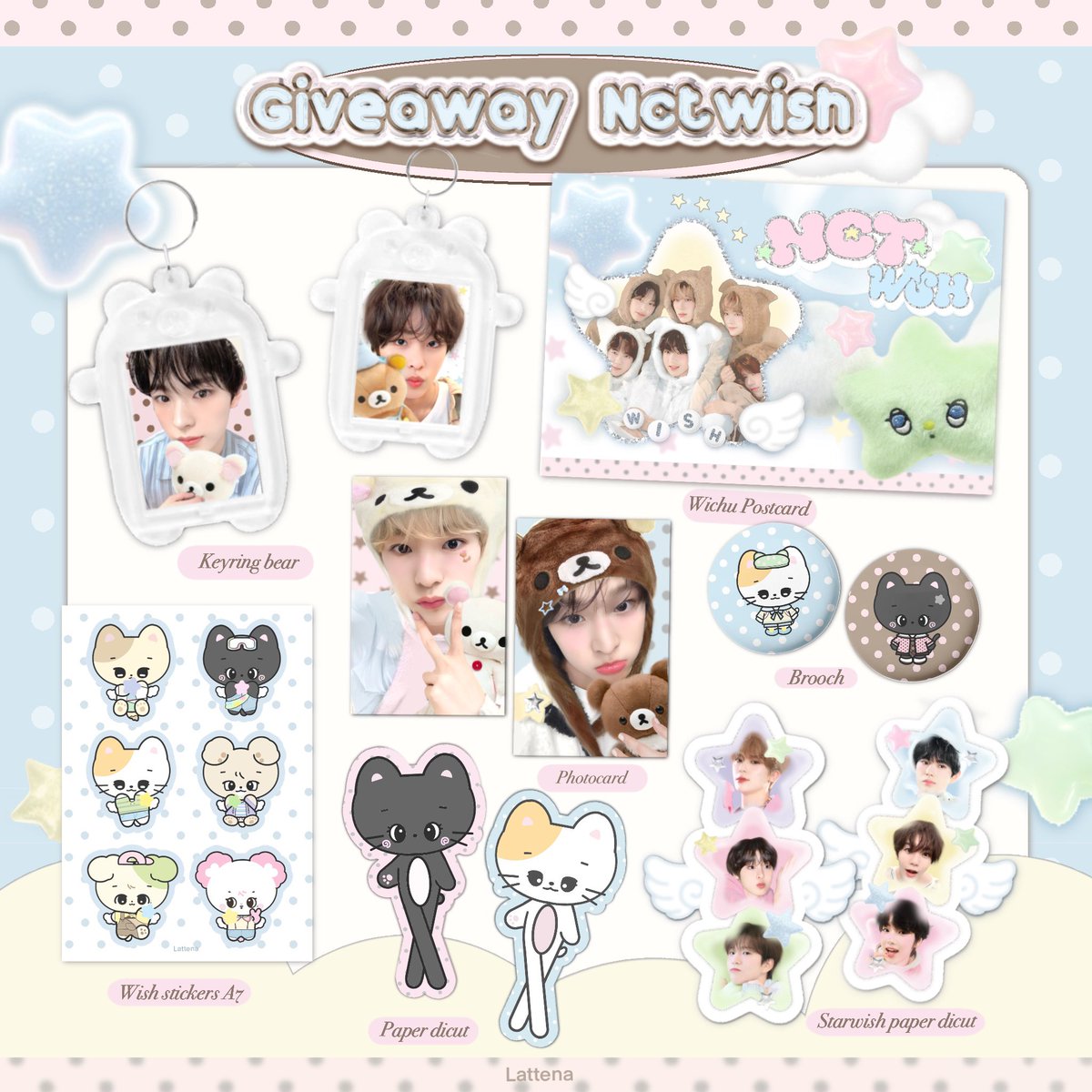 Pls rt 🪽🎀🧈
Giveaway “ nct wish  ꒰ঌ☆໒꒱"🍈🩵

♡ only 30 sets ⭐️
Date : 07 June 2025  |  time : tba 
Location : thunder dome

 ☆ rt &amp; show this tweet * ੈ✩‧₊˚★ 

 #NCTWISH_LOGinBANGKOK