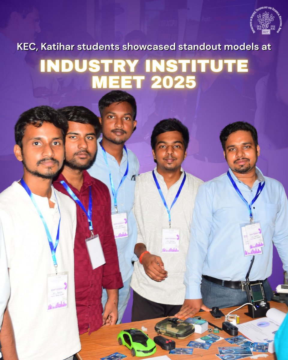 DSTTEBihar's tweet image. Students at Katihar Engineering College, run under @DSTTEBihar, showcased innovative projects at the Industry-Institute Meet 2025, bridging ideas and industry for better careers.

Ready to turn your ideas into reality? Apply now.

#EngineeringCollege #EngineeringStudents #Bihar