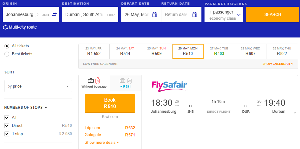blkstryde's tweet photo. Flying from Johannesburg to Durban has never been this affordable.  Visit https://t.co/IqBVnvdsac. https://t.co/BNJTLQ6LdY