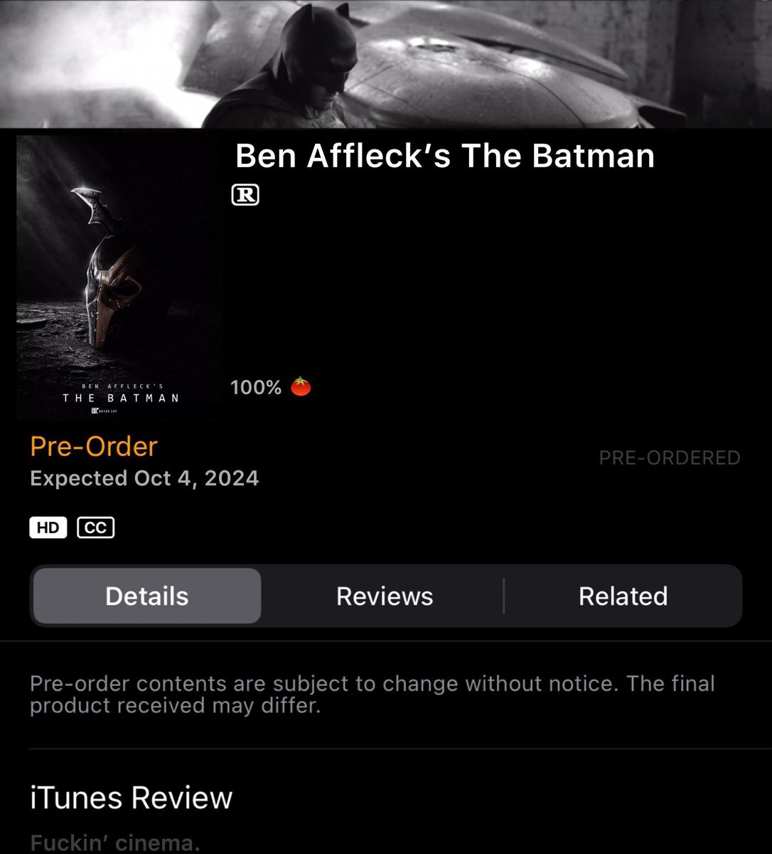 Ben Afflecks “The Batman” tweet media