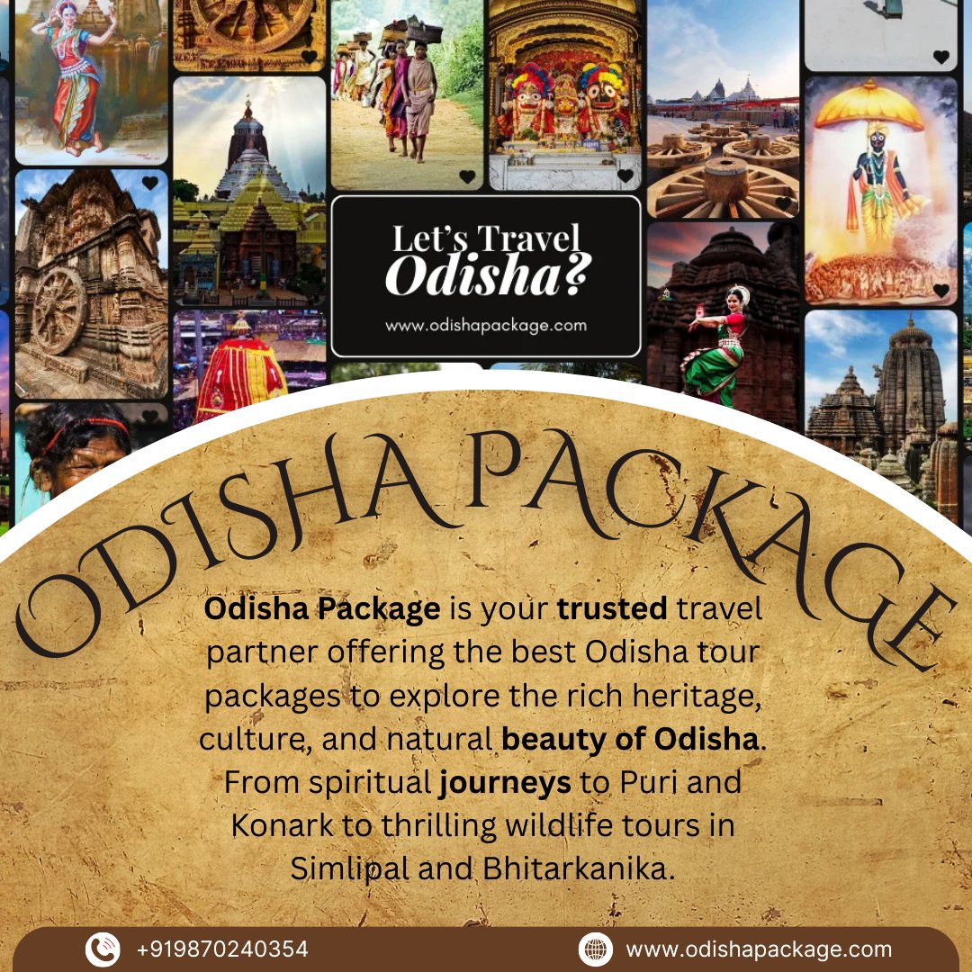 odishapackage's tweet photo. Book Odisha Packages 2025 – Explore Temples, Beaches &amp; Culture

Visit us:- https://t.co/E6spwqUySM

#odisha #odishapackage #odishatourism #travelindia #easterntravel
#travel #travelphotography https://t.co/1qWBLMvMnj