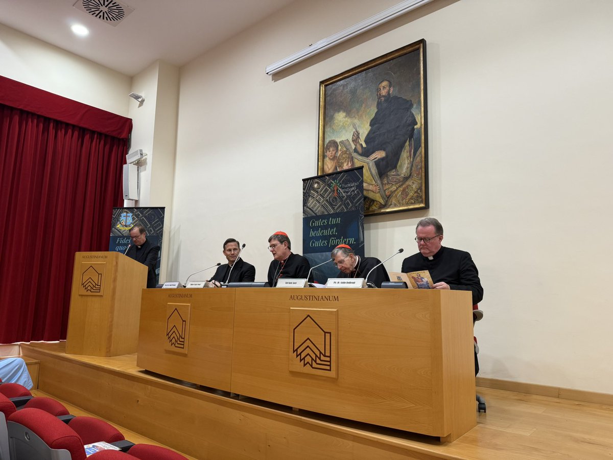 riccardo_wagner's tweet photo. Heute in #Rom zum Symposium „Die Zukunft der #Kirche - Verändern oder verwandeln?“ im #Augustinianum mit Prof. DDr. Weimann, Rainer M. Kardinal Woelki, Kurt Kard. Koch und Pfarrer Dr. Guido Rodheudt @Erzbistum_Koeln organisiert durch den Verein Fubdatio Cristiana Virtus. https://t.co/XbfXtMTndm