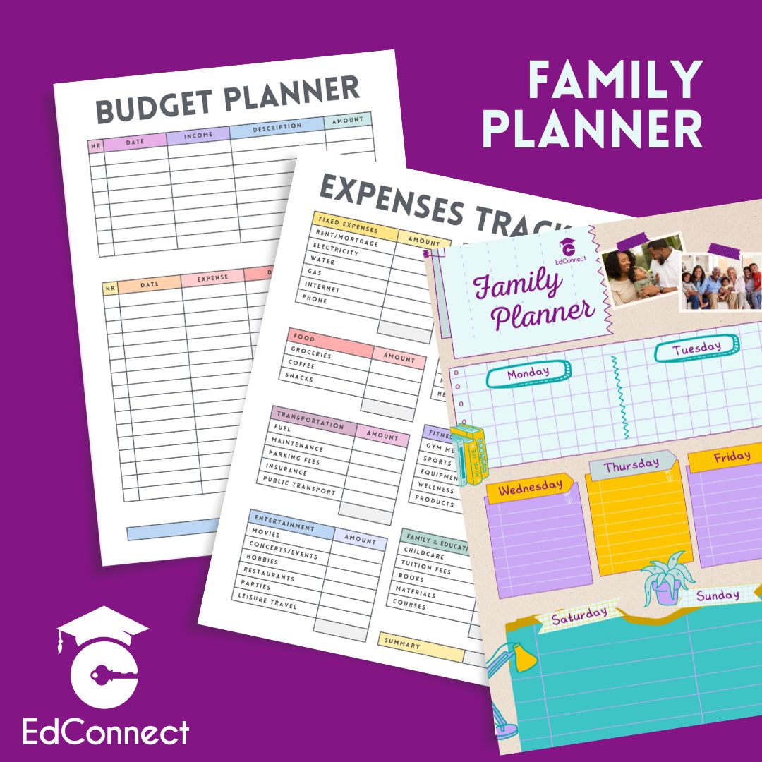 📅 Stay Organized, Stay Stress-Free! 🏡 Keep your family on track with a family planner! Sync important dates and set reminders so nothing gets forgotten. ✅ EdConnect makes family life smoother—one smart tip at a time! #ParentHacks #OrganizedLiving #EdConnect