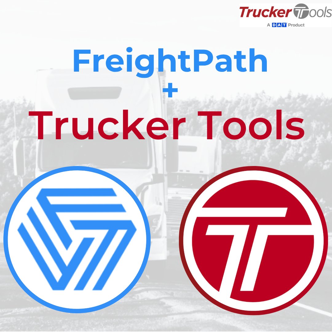 FreightPath's tweet image. 🔔It’s official! We are excited to announce our new partnership with @trucker_tools, a product of DAT Freight &amp;amp; Analytics. Through our new partnership, FreightPath users now gain powerful real-time visibility with seamless tracking integration. #freightpath #truckertools
