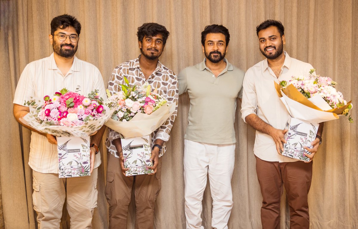 Barath Vikraman (@barathvikraman) on Twitter photo This day !!
Simply the best. ❤️
With “The One”
As the biggest fanboy of <a href="/Suriya_offl/">Suriya Sivakumar</a> sir, moments like these feel like magic ✨
Grateful for the genuine convo around #TouristFamily and yeah, beyond thrilled about the edit work that made it all hit different.
#suriya This day !!
Simply the best. ❤️
With “The One”
As the biggest fanboy of <a href="/Suriya_offl/">Suriya Sivakumar</a> sir, moments like these feel like magic ✨
Grateful for the genuine convo around #TouristFamily and yeah, beyond thrilled about the edit work that made it all hit different.
#suriya