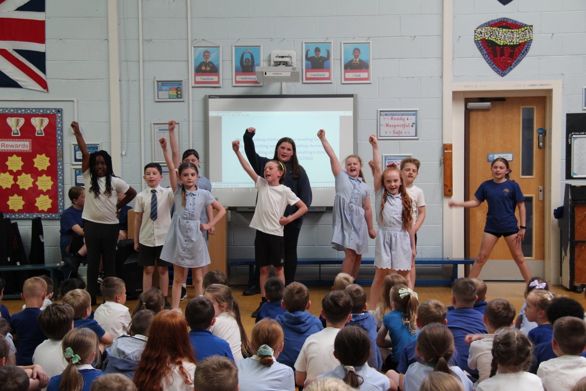 Our choir performanced their Matilda Medley routine in front of all the school this afternoon in readiness for competing in the Choir of the Year Competition in a few weeks.