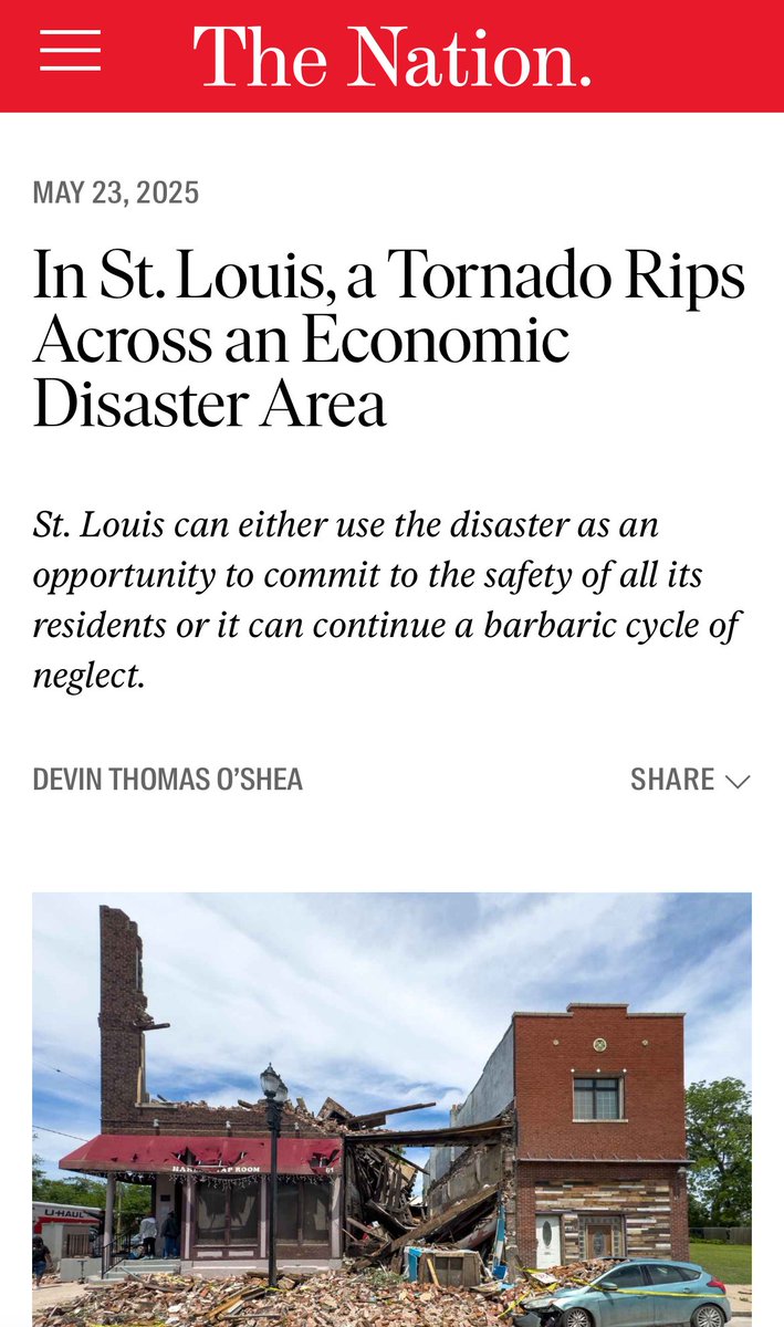 devintoshea's tweet photo. for @thenation I wrote about last Friday’s tornado in St. Louis https://t.co/GXPow4tZLc