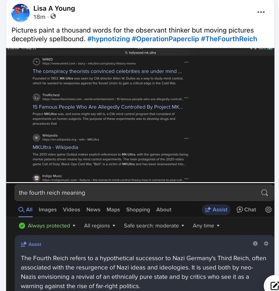 soulwriter77's tweet image. Pictures paint a thousand words for the observant thinker but moving pictures deceptively spellbound. #hypnotizing #OperationPaperclip #TheFourthReich