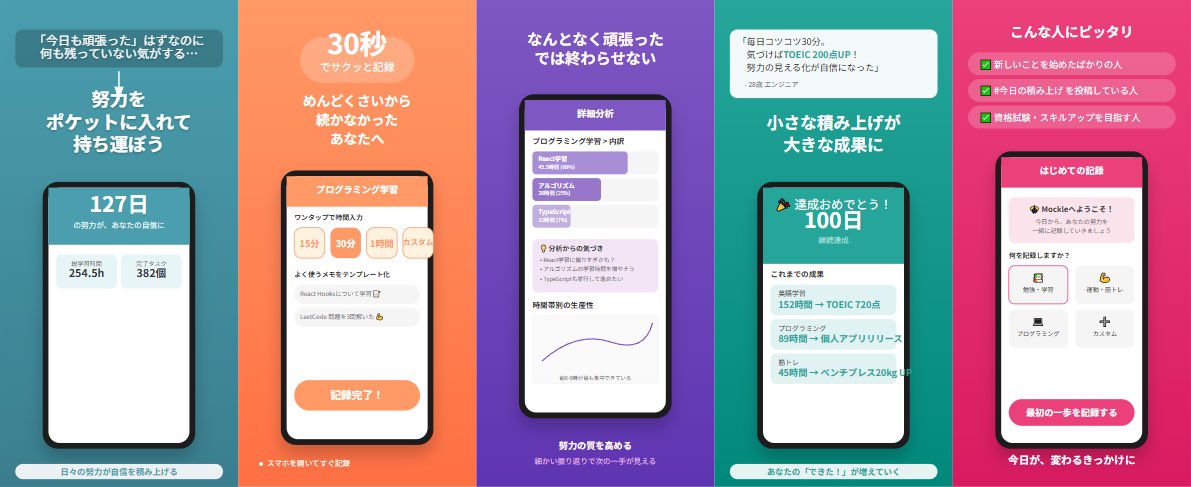 AIにApp Storeのスクショ案もらった
うーーーむ、微妙か？