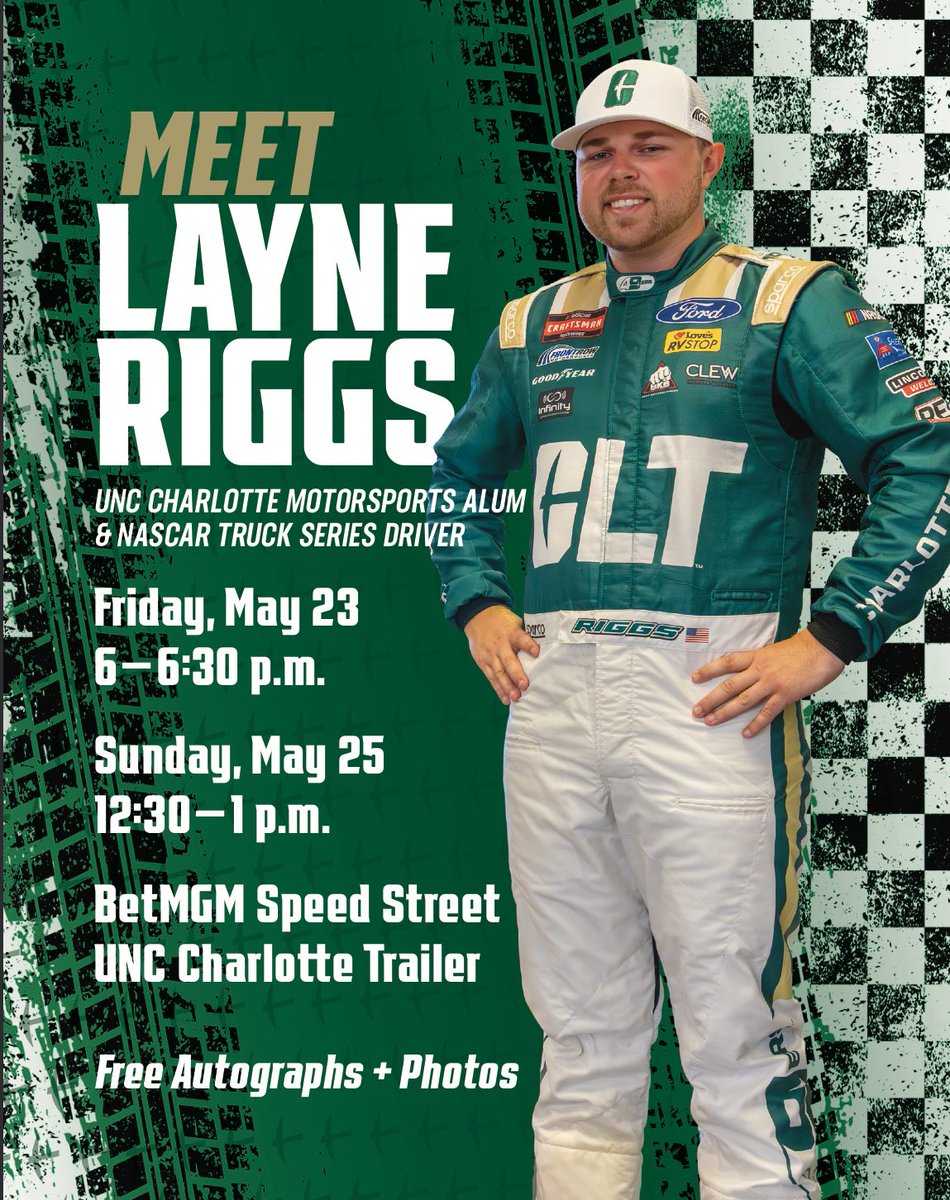 Charlotte Motor Speedway (@cltmotorspdwy) on Twitter photo From the classroom to the race track. ๐๐จ
<a href="/LayneRiggs99/">Layne Riggs ๐บ๐ธ</a> | โ๏ธ: bit.ly/600AUTOS From the classroom to the race track. ๐๐จ
<a href="/LayneRiggs99/">Layne Riggs ๐บ๐ธ</a> | โ๏ธ: bit.ly/600AUTOS