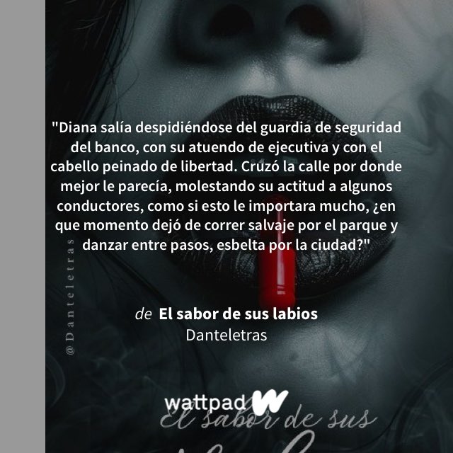 Aquí un pequeño párrafo de mi relato en Wattpad ‘El sabor de sus labios’… 
  Totalmente gratis, solo entra al link y disfruta de la lectura 📖✏️

"Diana salía despidiéndose del guardia de seguridad del banco, con su at..." #Wattpad #Quote wattpad.com/1540375493?utm…