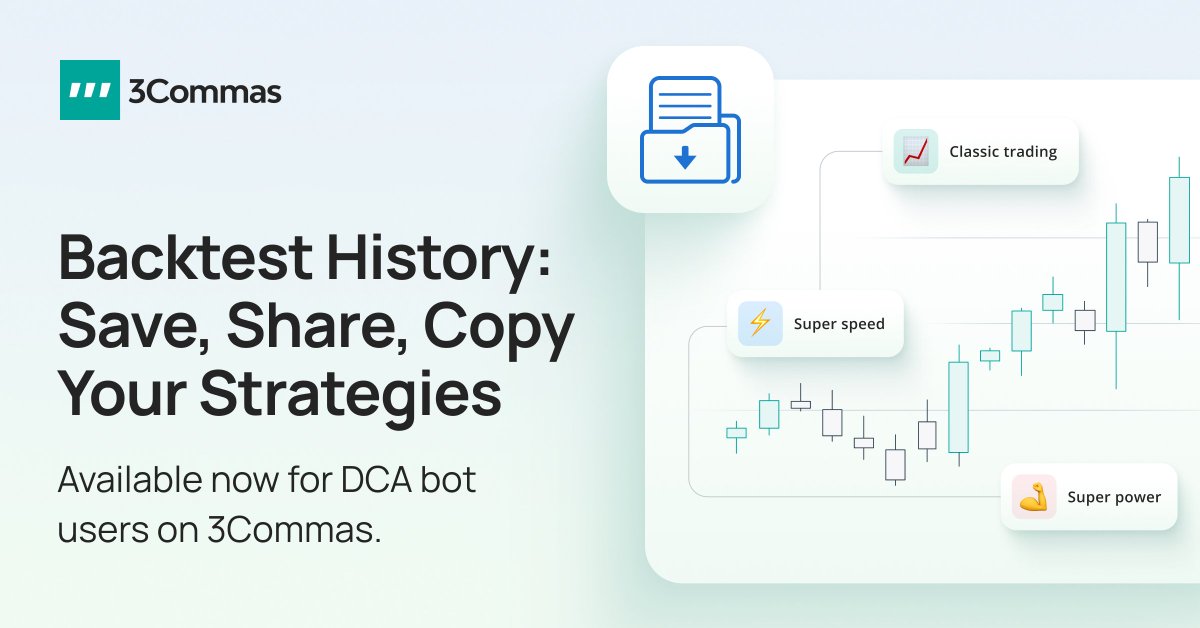 Backtest smarter on 3Commas

The new #Backtest History feature for #DCA bots lets you:

• Save up to 100 backtests
• Mark top strategies as favorites
• Instantly copy configs to your bots
• Filter by ROI, #PnL, strategy, date
• Share results with a link

👉 Available now: