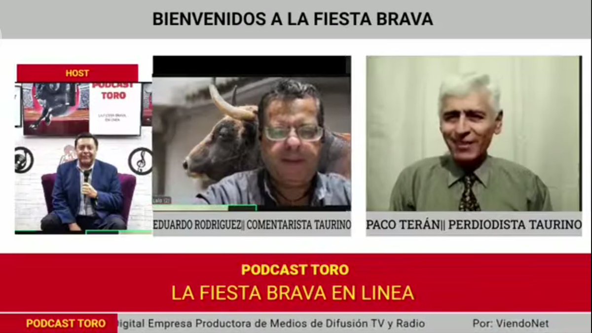 MUCHA CONTROVERSIA HA SUSCITADO la entrevista que concedí ayer al periodista @Omar Bolaños con los temas de prohibiciones y futuro de la Fiesta Brava en México. 

Para que la veas y opines:

en Facebook 
facebook.com/share/v/1JCJhw…

o en Youtube 
youtube.com/live/Q5o4d7fNU…
