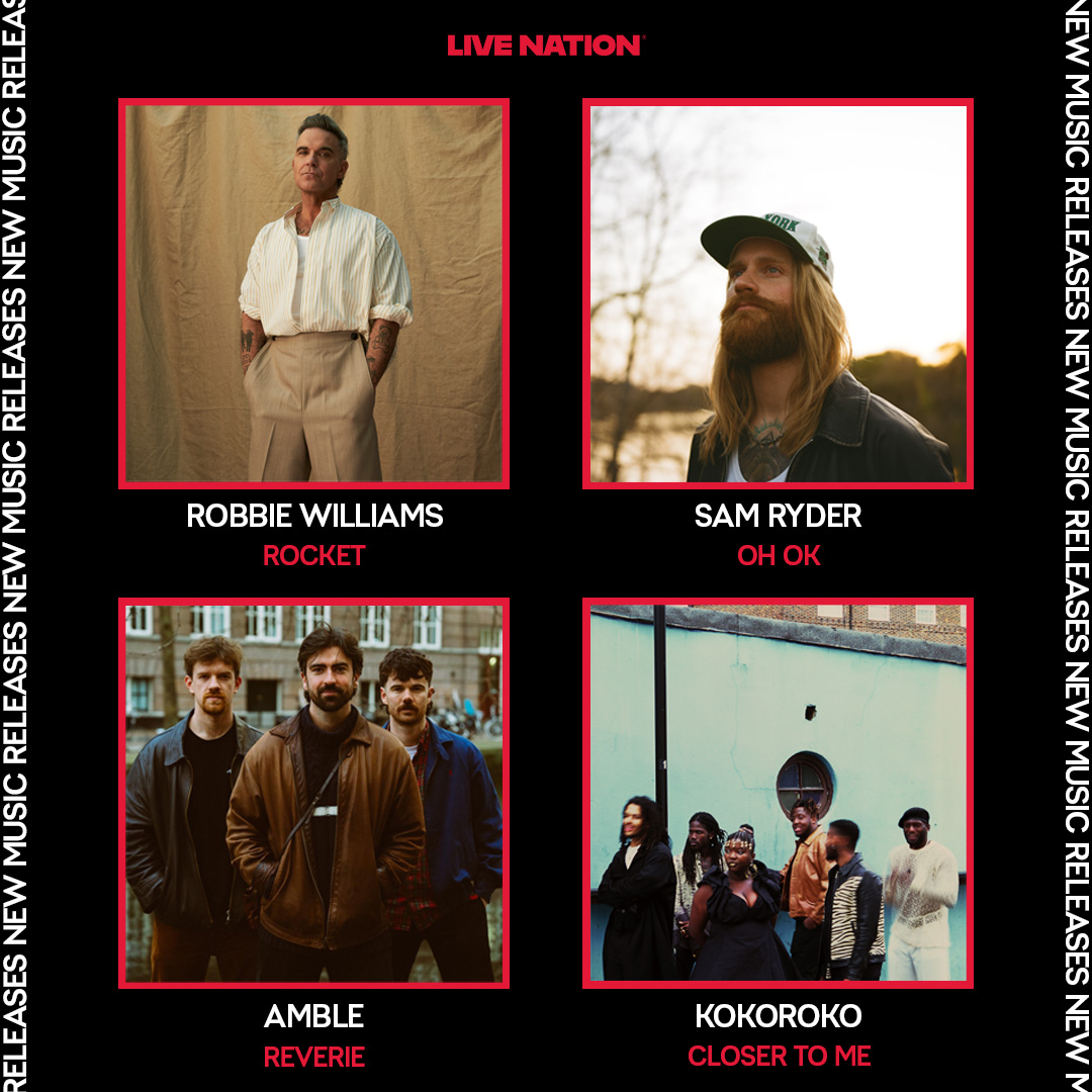 New Music Friday! 🔥

Check out new releases from <a href="/robbiewilliams/">Robbie Williams</a>, @samrydermusic, <a href="/ambleofficial_/">Amble</a> &amp; <a href="/kokorokomusic/">Kokoroko</a> 🎶