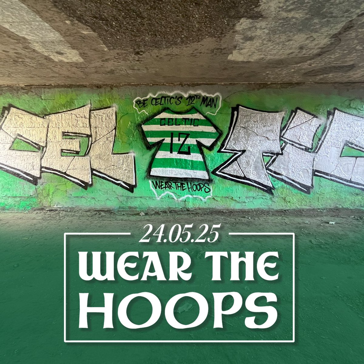 NCCeltic's tweet image. WEAR THE HOOPS 24/05/25