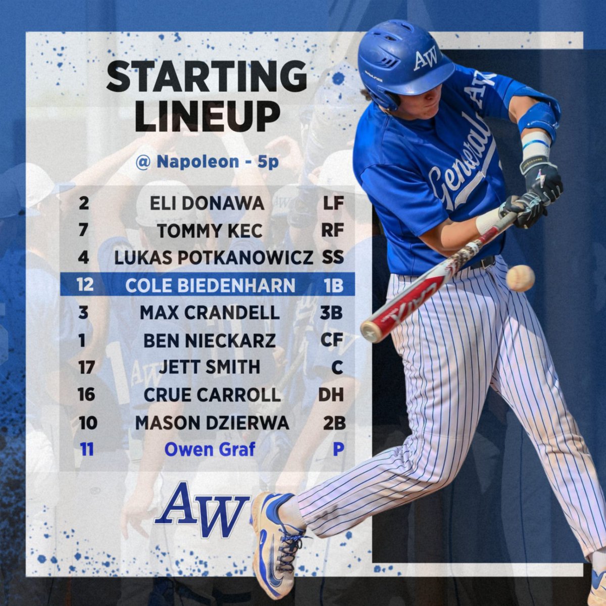 🚨GAME DAY!!!🚨
🆚 Napoleon
📍 Napoleon HS
🕔 5p
🎟 Purchase at the gate today

JVA vs Napoleon - 5p @ AWHS