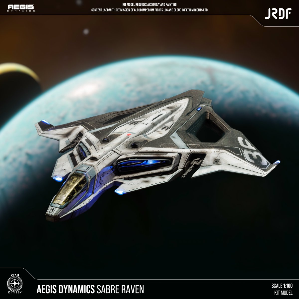 Also want to slide in the absolutely 🔥paint and lighting  work on this <a href="/JRDesFab/">JR Design+Fabrication</a>  Sabre Raven by <a href="/StellarScale/">StellarScaleModels</a>

#starcitizen
#modelkit
