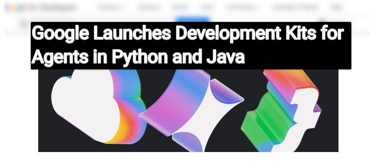 softtechhub's tweet photo. Google Launches Development Kits for Agents in Python and Java https://t.co/NKZK4TVEBo

#GoogleAI #DevelopmentKits #Python #Java #TechInnovation #AIAgents  #Programming #SoftwareDevelopment The EU iPhones Greenlnad Bitcoin Pizza Day #MachineLearning #CodingCommunity https://t.co/Eisqax5qRz