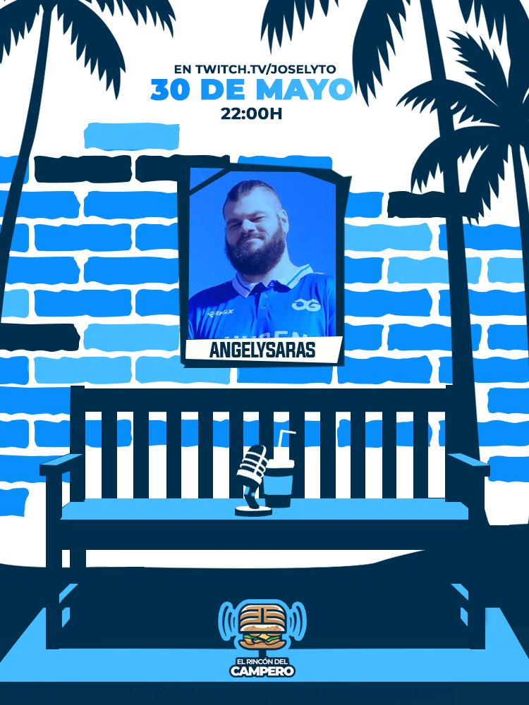 No había mejor persona para inaugurar El Rincón del Campero que <a href="/AngelySaras/">Angel</a> 🌴

Os esperamos el 30 de Mayo a las 22:00h con <a href="/duquee_94/">O2G | Duke</a> y <a href="/JoselytoOG/">Joselyto</a> en Twitch, va a estar genial 💙

#HungryForSuccess