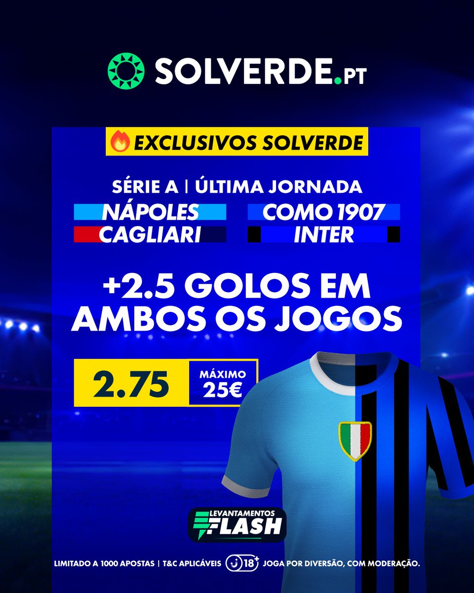 B24 (@b24pt) on Twitter photo O exclusivo <a href="/solverdept/">Solverde.pt 🔞</a> para a decisão da Serie A 🔥
Regista-te com o código B24 e ganha até 30€ em freebets com a tua primeira aposta desportiva ➡️ sol-ver.de/gDINbvs O exclusivo <a href="/solverdept/">Solverde.pt 🔞</a> para a decisão da Serie A 🔥
Regista-te com o código B24 e ganha até 30€ em freebets com a tua primeira aposta desportiva ➡️ sol-ver.de/gDINbvs