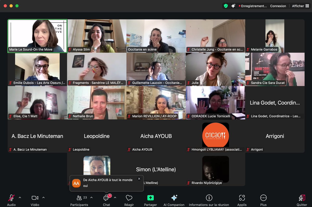 Occitanie en scène (@occitanienscene) on Twitter photo 🎙️Ce matin, nous avons exploré les dynamiques des mobilités culturelles en Europe et à l'international lors d'un webinaire organisé en partenariat avec <a href="/OnTheMoveOTM/">On the Move</a> et animé par la secrétaire générale Marie Le Sourd.
#MobilitéCulturelle #JoliMoisEurope #CultureInternationale 🎙️Ce matin, nous avons exploré les dynamiques des mobilités culturelles en Europe et à l'international lors d'un webinaire organisé en partenariat avec <a href="/OnTheMoveOTM/">On the Move</a> et animé par la secrétaire générale Marie Le Sourd.
#MobilitéCulturelle #JoliMoisEurope #CultureInternationale