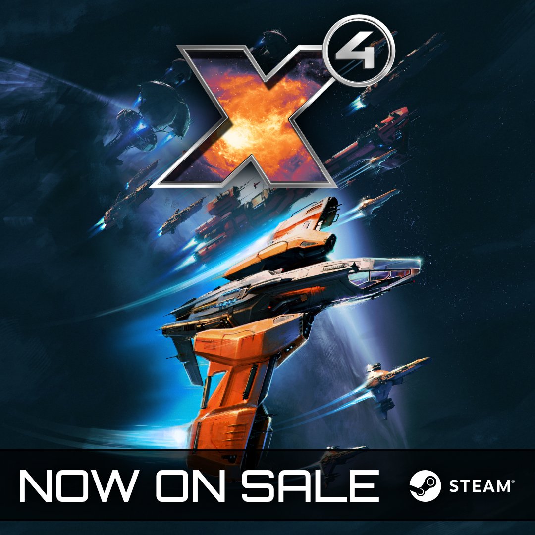 🚀 Big savings await! 🪐 X4 and legacy X games are discounted during our Steam Sale! ▶️ store.steampowered.com/developer/egos… 💥 Hit the "Follow" button at the top of our Steam Developer page to stay in the loop on future updates &amp; deals! #X4Foundations #SteamSale