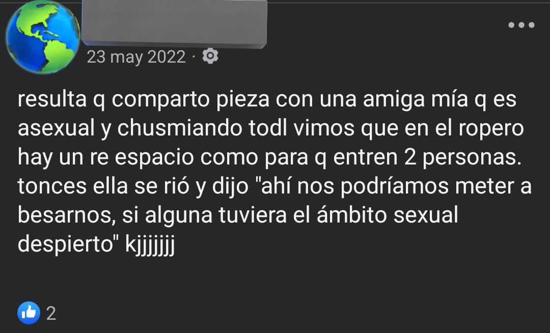 Un recuerdo que le salió a mi amiga en el viaje de egresados. Era tan depravada y no nos dábamos cuenta