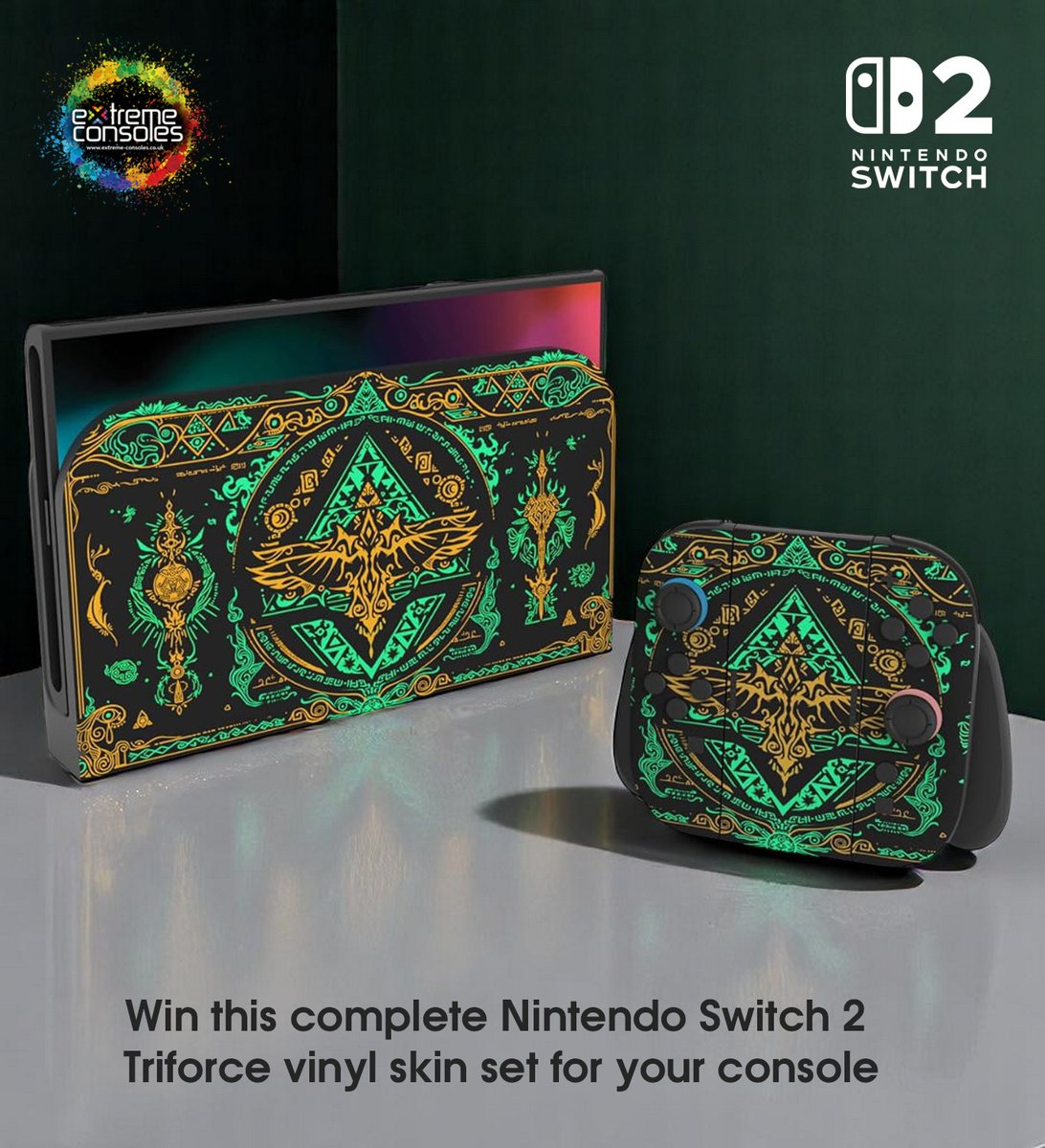 Jump the queue...

WIN a Zelda 'TriForce' vinyl skin for your Nintendo Switch 2 console

👇TO ENTER
☑️ Follow <a href="/extremeconsoles/">🕹️ Extreme Consoles 🎮</a> 
☑️ Like &amp; Share 
☑️ Please Tag a Friend

Worldwide entry 🌎 ends Tuesday 27th May 2025 4pm  BST