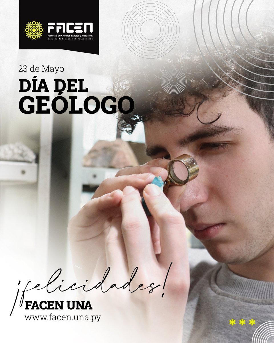 23 de mayo - Día del Geólogo

Saludamos a todos los profesionales Geólogos.