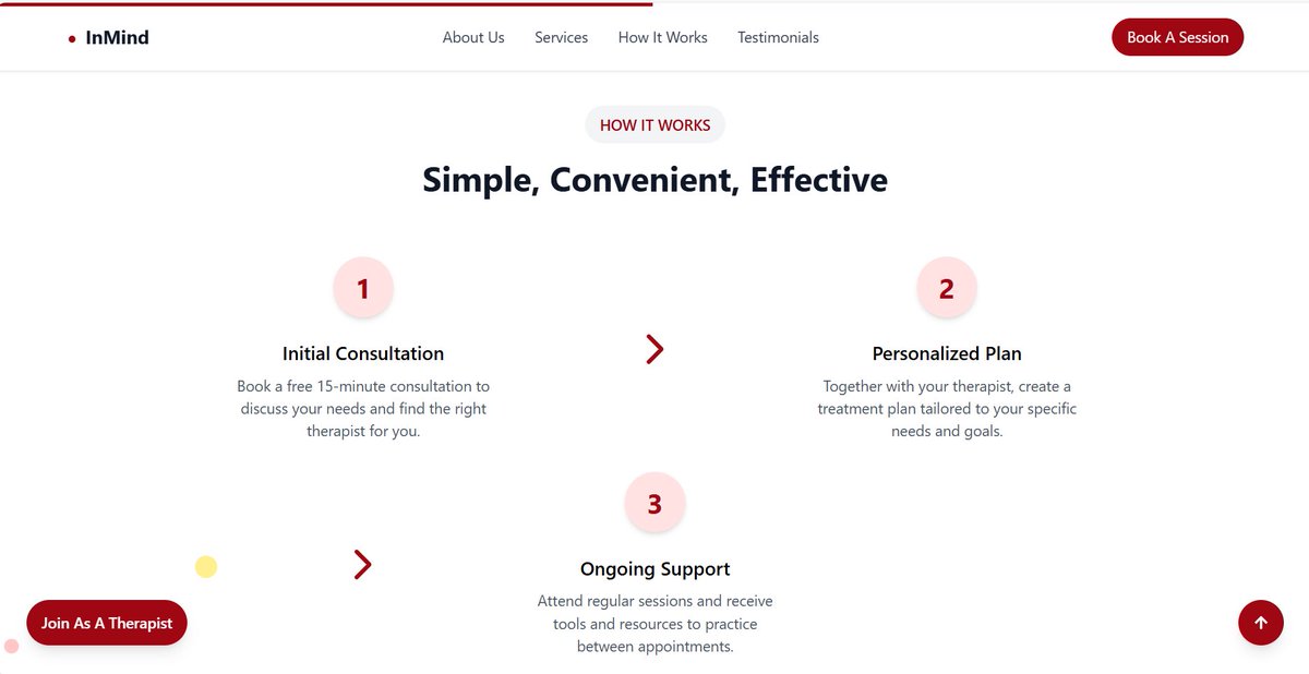 Keshad3M's tweet photo. Encouraging the first step towards emotional well-being. Finalizing the InMind landing page design.🥰
#WebDesign #LandingPage #InProgress #UIUX #MentalWellness #OnlineTherapy #EmotionalWellbeing #InMind #DesignProgress https://t.co/QmnbWQkRl4