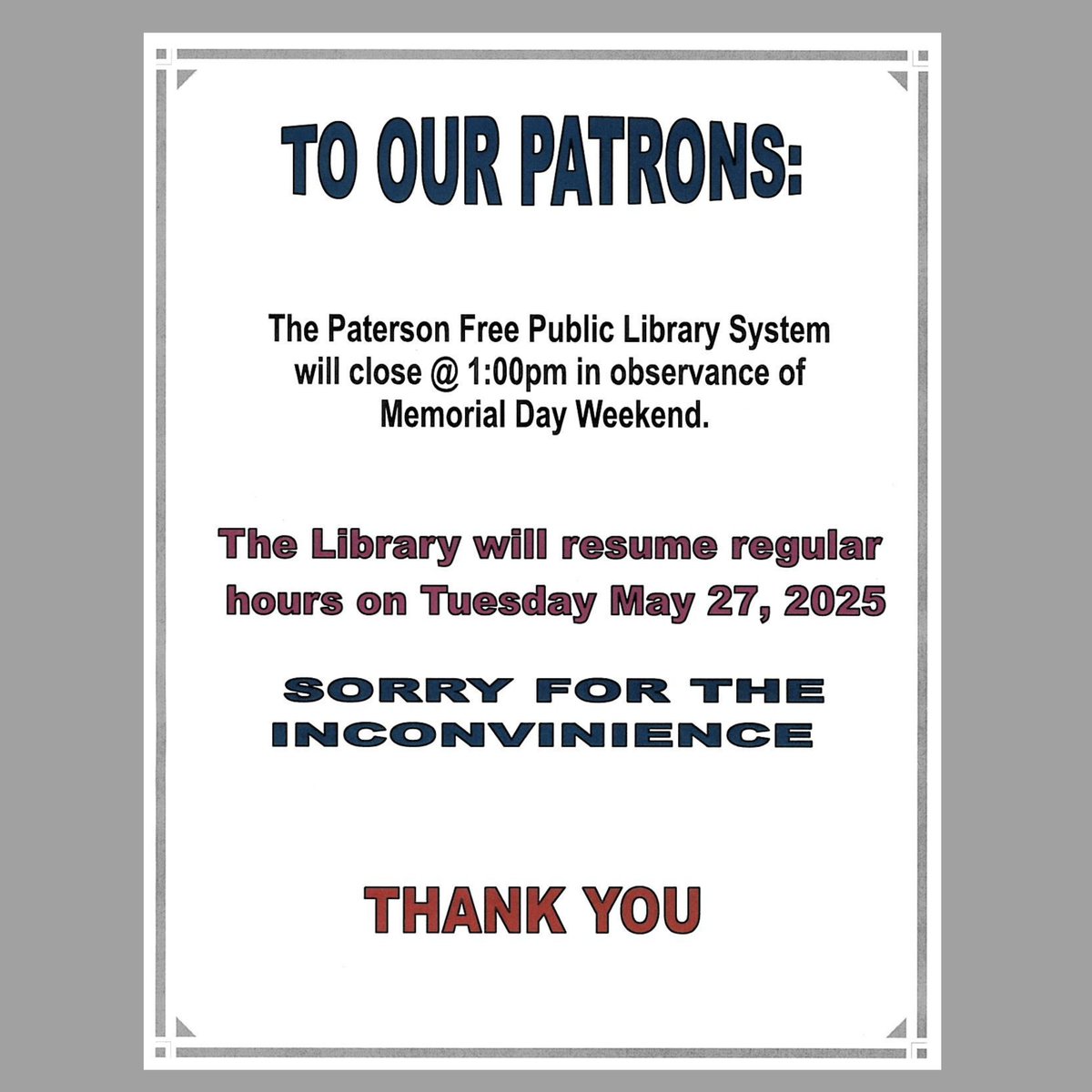 Paterson Library tweet media