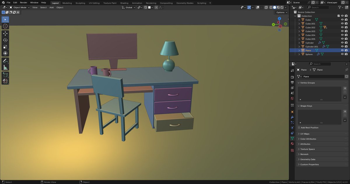 TheRougePrinxe's tweet photo. Had a super busy week and couldn’t make time to learn Blender. Finally getting a lighter week ahead. Planning to dedicate the next 7 days solely to 3D modeling. If you have any tips or suggestions, I’d really appreciate it. Thanks in advance! 🙏 #b3d #blender https://t.co/WFzpTuTw5S