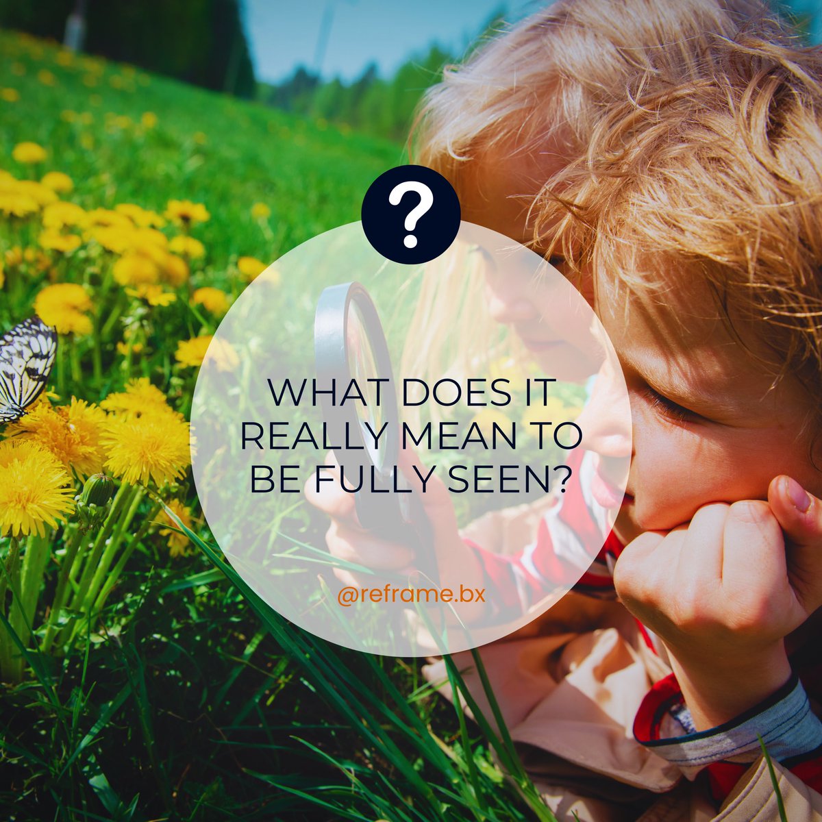 reframebx's tweet photo. What does it really mean to be fully seen?

In your classrooms, homes, workplaces, or communities—how do you create spaces where people feel safe, valued, and accepted exactly as they are?

Drop a comment and share:
What does being fully seen look like in your space? https://t.co/xdWPegaZL5
