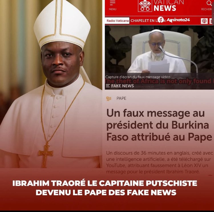 Un président tik tok c’est assez minable. Mais un dictateur tik tok, c’est tragique. Mais après tout, les fakes distillés non stop par le Pinochet #Faso prêtent presque à sourire au regard des monstruosités cautionnées par <a href="/CapitaineIb226/">Capitaine Ibrahim TRAORÉ</a> à commencer par le pogrom anti peuls.