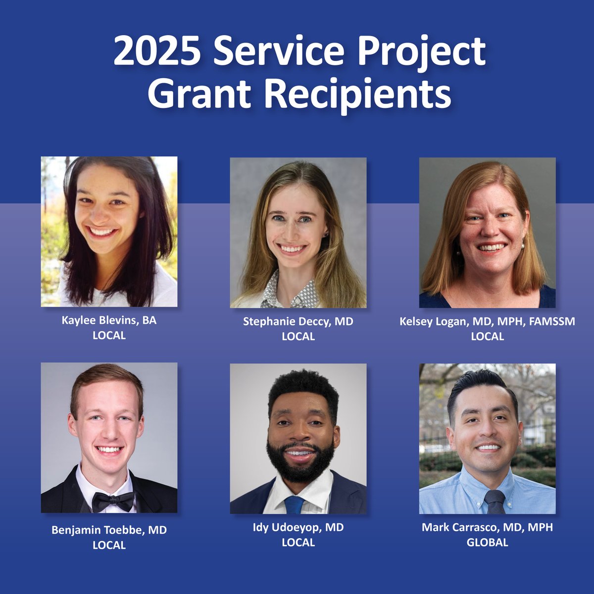 AMSSM (@theamssm) on Twitter photo Congratulations to the 2025 recipients of the AMSSM Foundation's Local and Global Humanitarian Service Project Awards! ππ
π· Kaylee Blevins
π· Dr. Stephanie Deccy
π· Dr. Kelsey Logan
π· Dr. Benjamin Toebbe
π· Dr. <a href="/I_Udoeyop/">Idy Udoeyop, MD</a>
π· Dr. Mark Carrasco (Global) Congratulations to the 2025 recipients of the AMSSM Foundation's Local and Global Humanitarian Service Project Awards! ππ
π· Kaylee Blevins
π· Dr. Stephanie Deccy
π· Dr. Kelsey Logan
π· Dr. Benjamin Toebbe
π· Dr. <a href="/I_Udoeyop/">Idy Udoeyop, MD</a>
π· Dr. Mark Carrasco (Global)