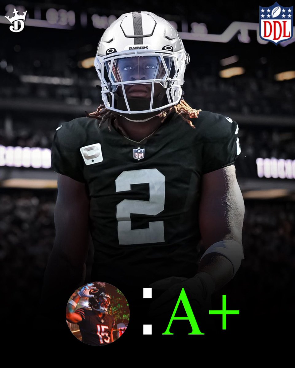 Dopaminedynasty's tweet image. 2025 ROOKIE DRAFT GRADES THREAD FOR ALL 10 TEAMS ‼️🔥🧵
Starting with ALL ROADS LEAD TO ROME
Grade: A+
Draft Haul:
1.01 Ashton Jeanty
1.02 Omarion Hampton
1.03 Tetairoa McMillan
1.04 TRADED to University for Trey McBride & 2026 1st
2.05 Luther Burden III
4.09 DJ Giddens