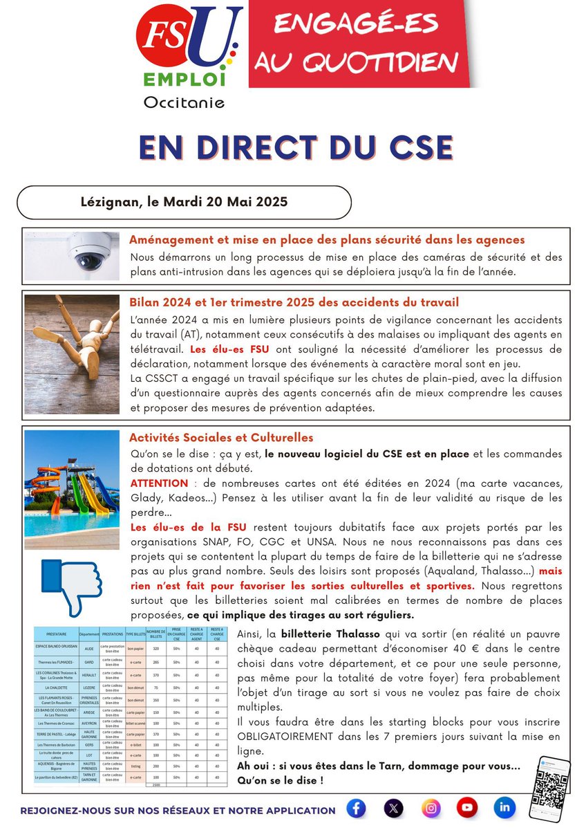 FSU EMPLOI OCCITANIE (@fsuemploiocc) on Twitter photo Vous trouverez ci-joint la dernière communication de la #FSU #Emploi #Occitanie qui fait suite aux 2 réunions du #CSE <a href="/FranceTravail/">France Travail</a> <a href="/Occitanie/">Région Occitanie</a> qui se sont tenues cette semaine. <a href="/FTravail_OCC/">France Travail Occitanie</a> <a href="/ccarol_emploi/">Christophe Carol</a> <a href="/pparnot/">PARNOT Patricia</a> <a href="/FsuNationale/">FSU</a> <a href="/FSUEMPLOI/">FSU Emploi</a> <a href="/FSUEMPLOIOCC/">FSU EMPLOI OCCITANIE</a> Vous trouverez ci-joint la dernière communication de la #FSU #Emploi #Occitanie qui fait suite aux 2 réunions du #CSE <a href="/FranceTravail/">France Travail</a> <a href="/Occitanie/">Région Occitanie</a> qui se sont tenues cette semaine. <a href="/FTravail_OCC/">France Travail Occitanie</a> <a href="/ccarol_emploi/">Christophe Carol</a> <a href="/pparnot/">PARNOT Patricia</a> <a href="/FsuNationale/">FSU</a> <a href="/FSUEMPLOI/">FSU Emploi</a> <a href="/FSUEMPLOIOCC/">FSU EMPLOI OCCITANIE</a>