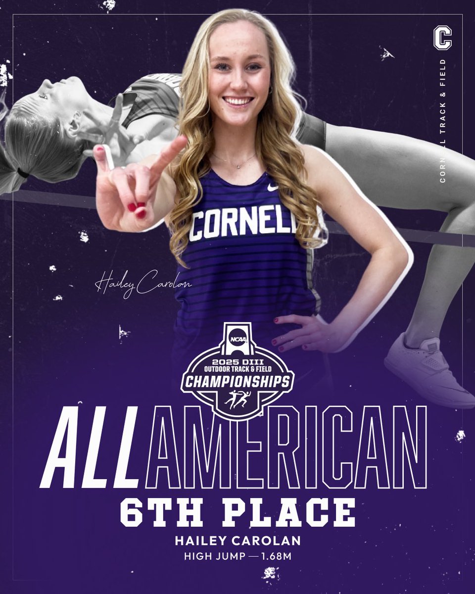 🏆𝑨𝑳𝑳-𝑨𝑴𝑬𝑹𝑰𝑪𝑨𝑵🇺🇸

Hailey Carolan earns all-American honors with a 6th place finish in the high jump with a jump of 1.68m! She is now a 4xAll-American in the high jump!

#AllAmerican | #NCAATrack | #RollRams