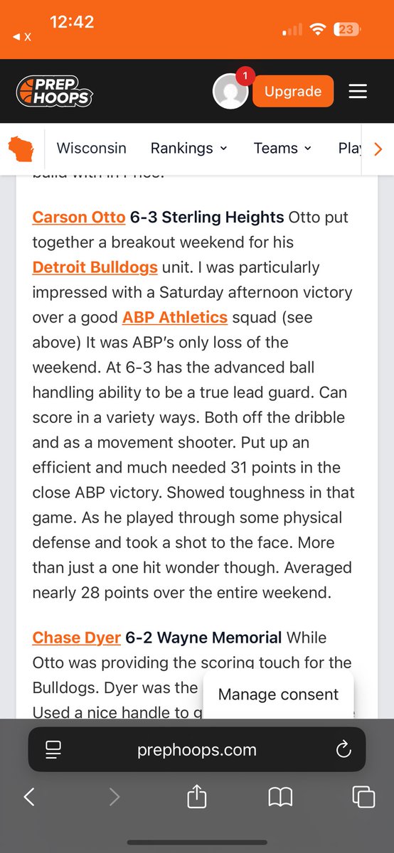 Carson Otto (@carsonottoo) on Twitter photo Thank you <a href="/jgilbertsport/">Jonathon Gilbert</a> for the write up! It was an honor playing in front of multiple college coaches and playing such good competition, Iβm happy I could compete
<a href="/BulldogsDetroit/">Detroit Bulldogs</a> <a href="/SHHSbasketball_/">Sterling Heights High School Boys Basketball</a>
<a href="/PHCircuit/">Prep Hoops Circuit π</a> Thank you <a href="/jgilbertsport/">Jonathon Gilbert</a> for the write up! It was an honor playing in front of multiple college coaches and playing such good competition, Iβm happy I could compete
<a href="/BulldogsDetroit/">Detroit Bulldogs</a> <a href="/SHHSbasketball_/">Sterling Heights High School Boys Basketball</a>
<a href="/PHCircuit/">Prep Hoops Circuit π</a>